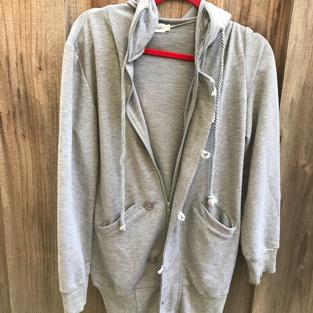 Style Camisa Long Sweatshirt Jacket